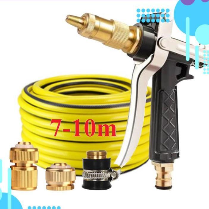 Bộ dây vòi xịt ️bơm nước phun sương️ , tăng áp 3 lần, loại 7m, 10m 206236 đầu đồng, cút đồng,nối đồng