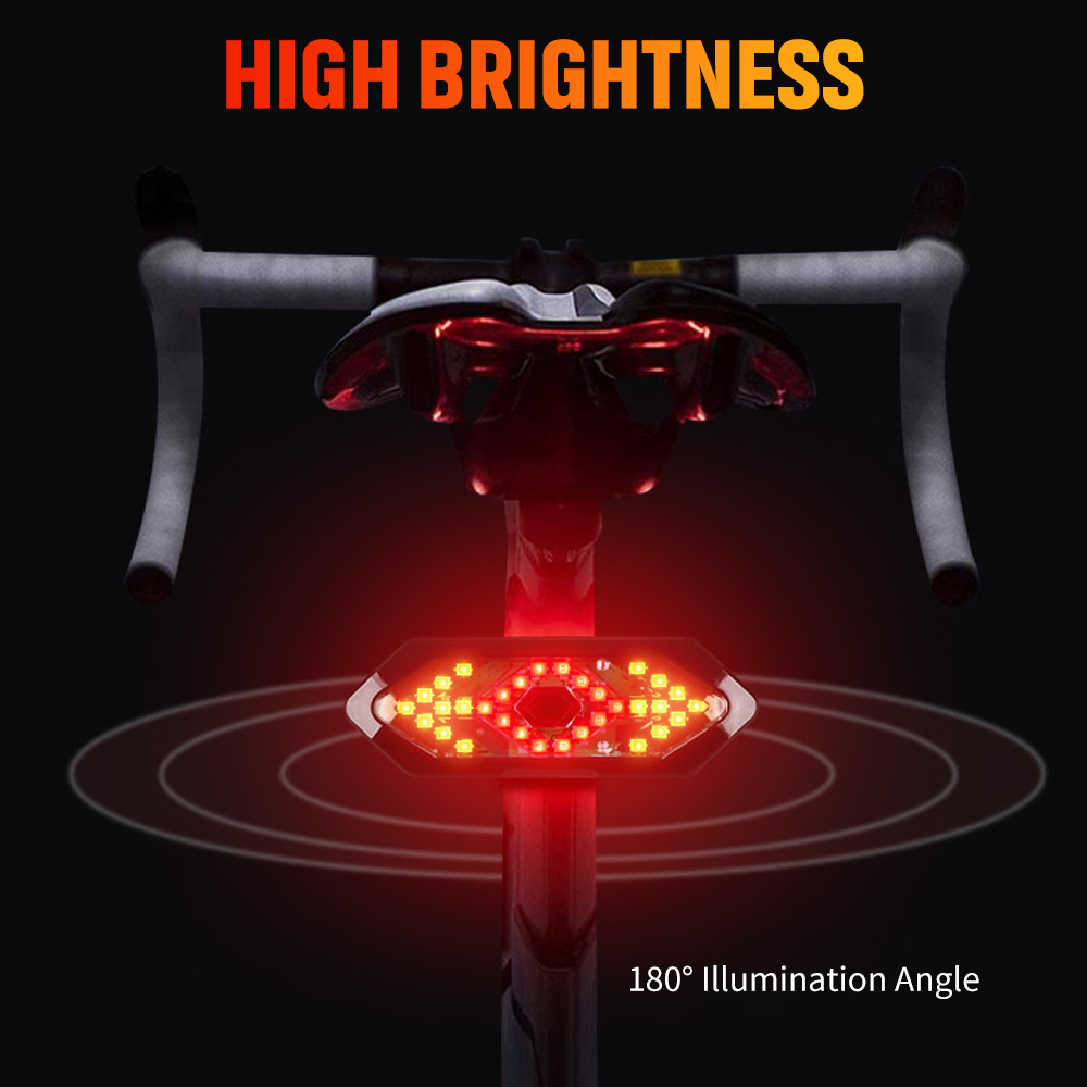 Đèn LED Cảnh Báo Sau Xe Đạp Có Thể Sạc Lại