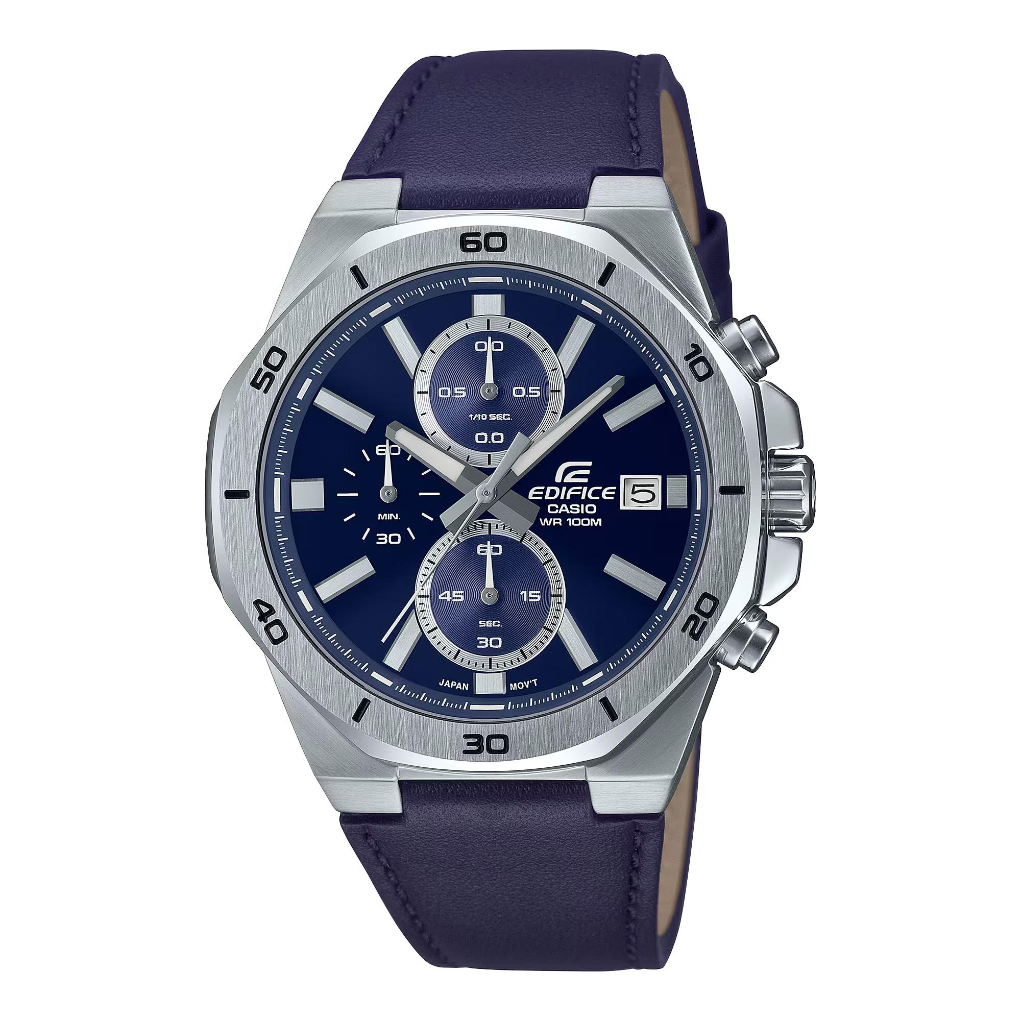 Đồng Hồ Nam Dây Da Casio Edifice EFV-640L-2A Chính Hãng | EFV-640L-2AVUDF