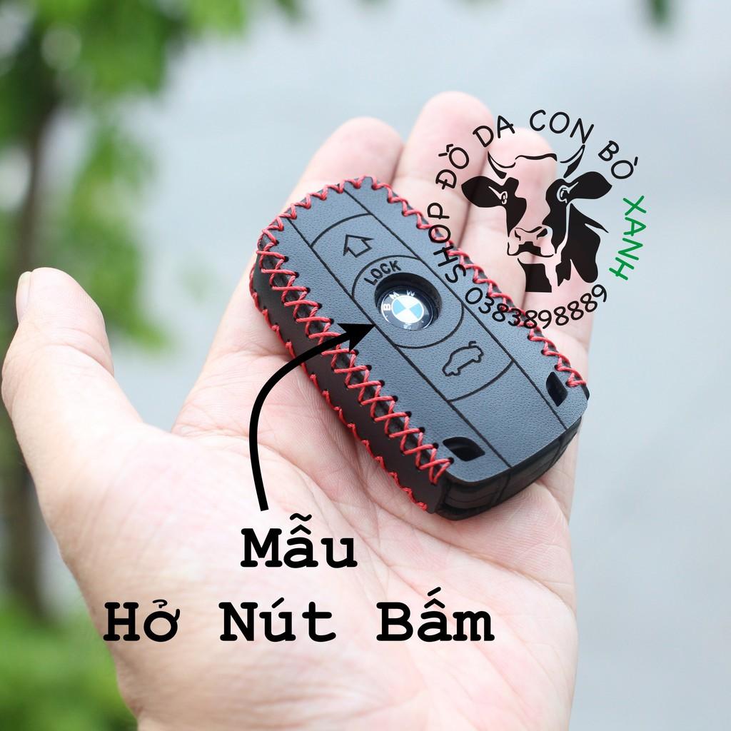 Bao da dành cho chìa khóa BMW series 3 5 handmade da thật 001