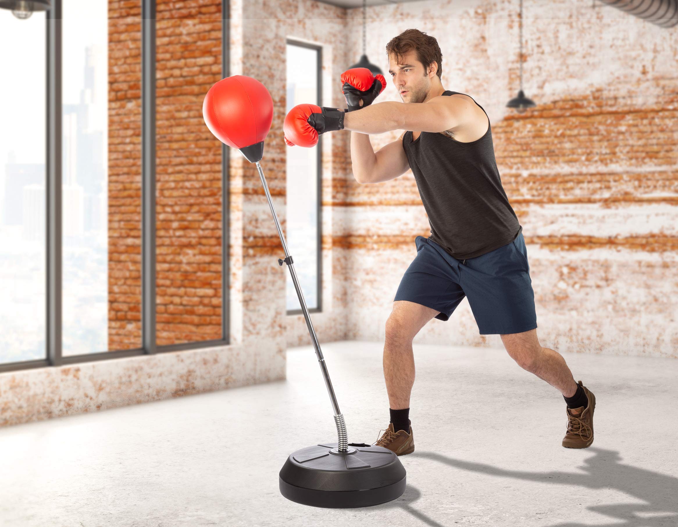 Trụ Tập Đấm Bóc Luyện Phản Xạ Giải Toả Căng Thẳng Speed Boxing Ball