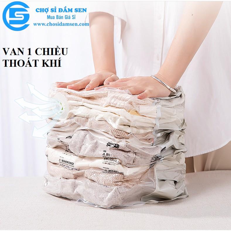Túi Hút Chân Không Dùng Tay Ép Siêu Nhanh đựng quần áo, chăn màn , đơn giản, dễ sử dụng