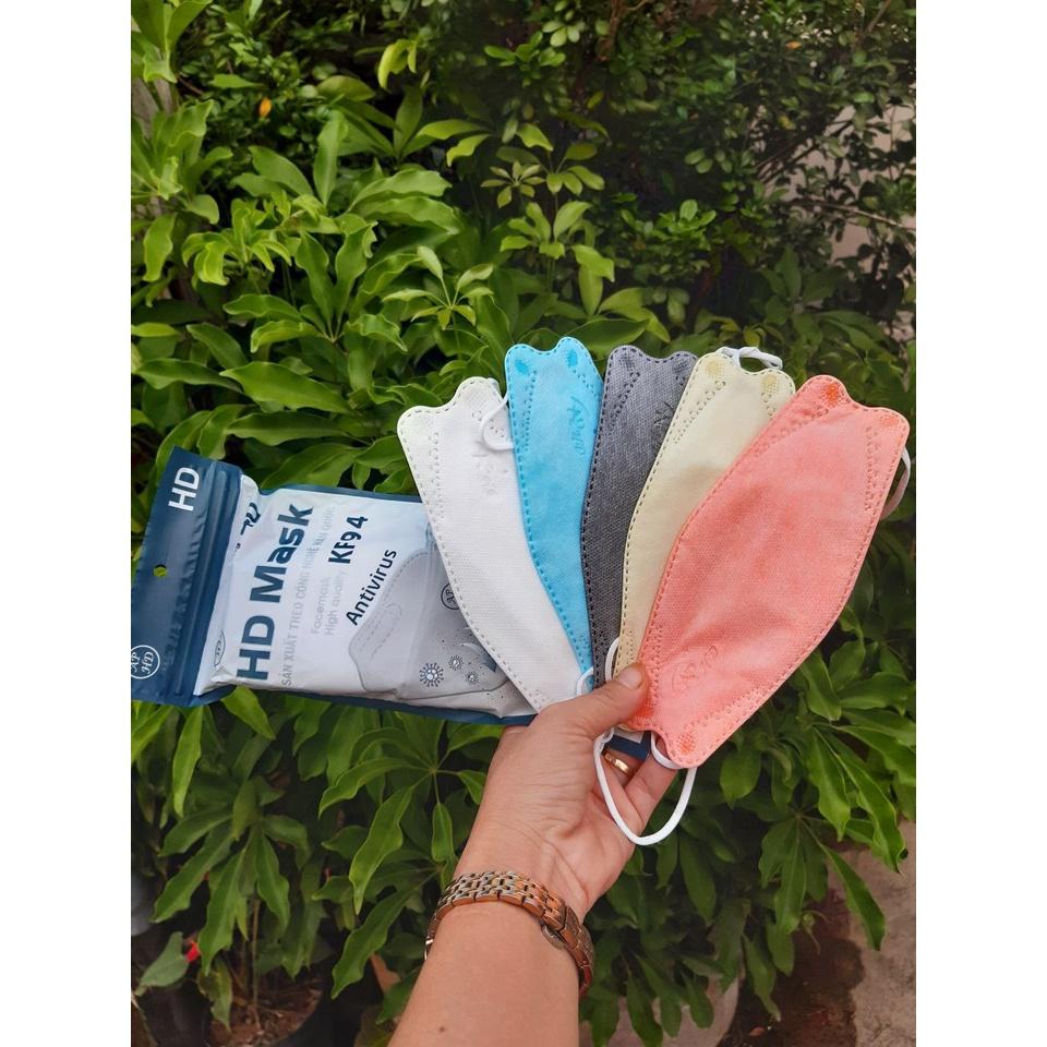 10 cái khẩu trang KF94 Kid chống bụi, kháng khuẩn dành cho bé đủ màu