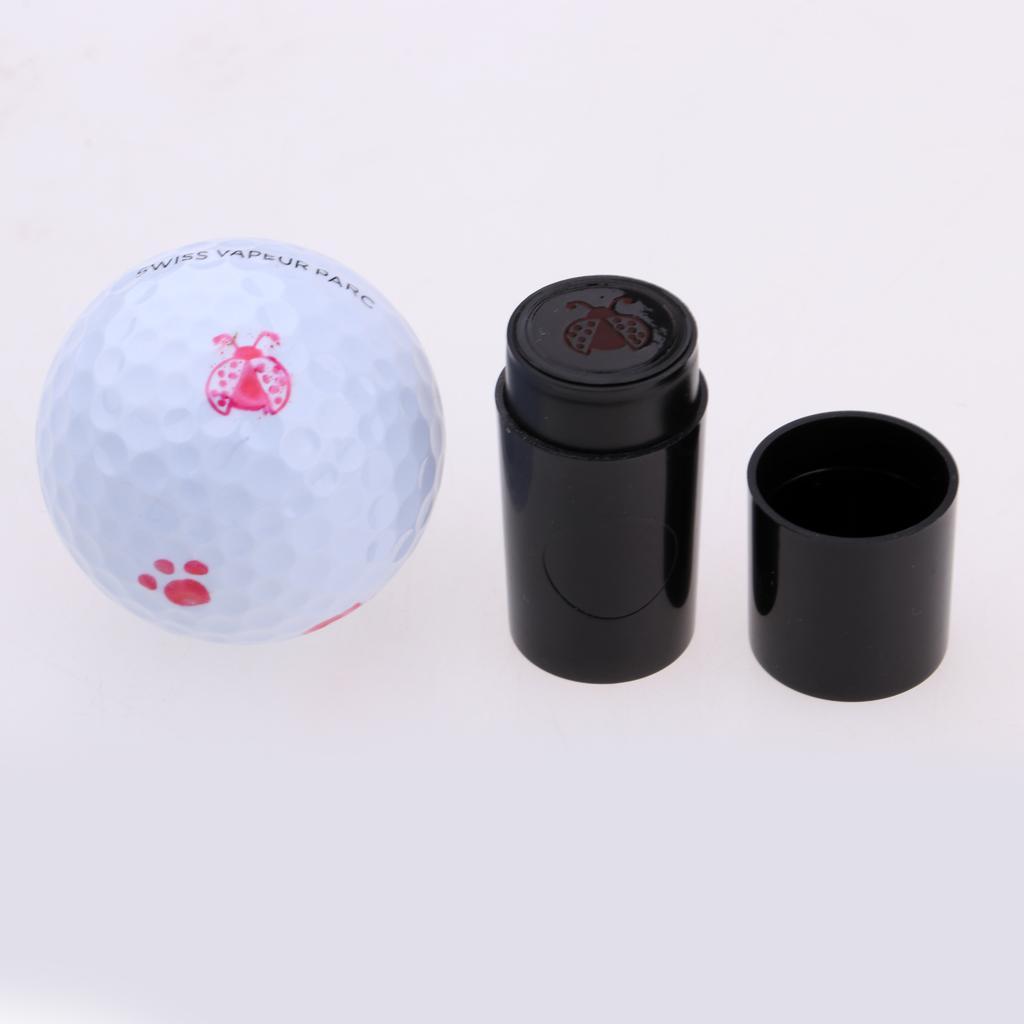 2x Long Lasting Golf Ball Stamper Marker Colorfast Accessories Training Aid