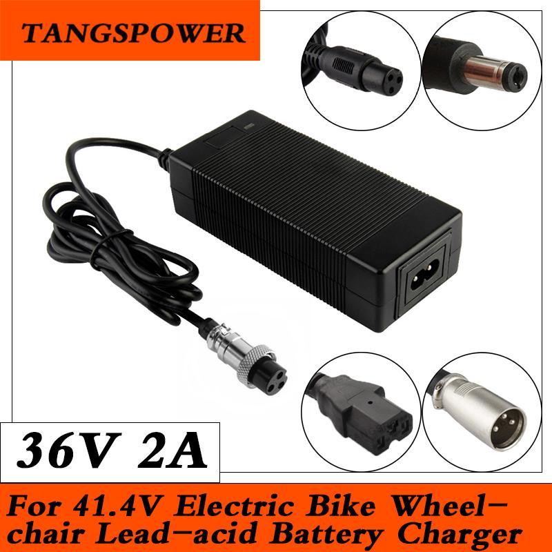 TANGSPOWER 36V2A Bộ sạc ắc quy axit chì Bộ sạc xe tay ga điện cho xe đạp điện 41,4V Bộ sạc ắc quy axit chì Màu sắc: GX12