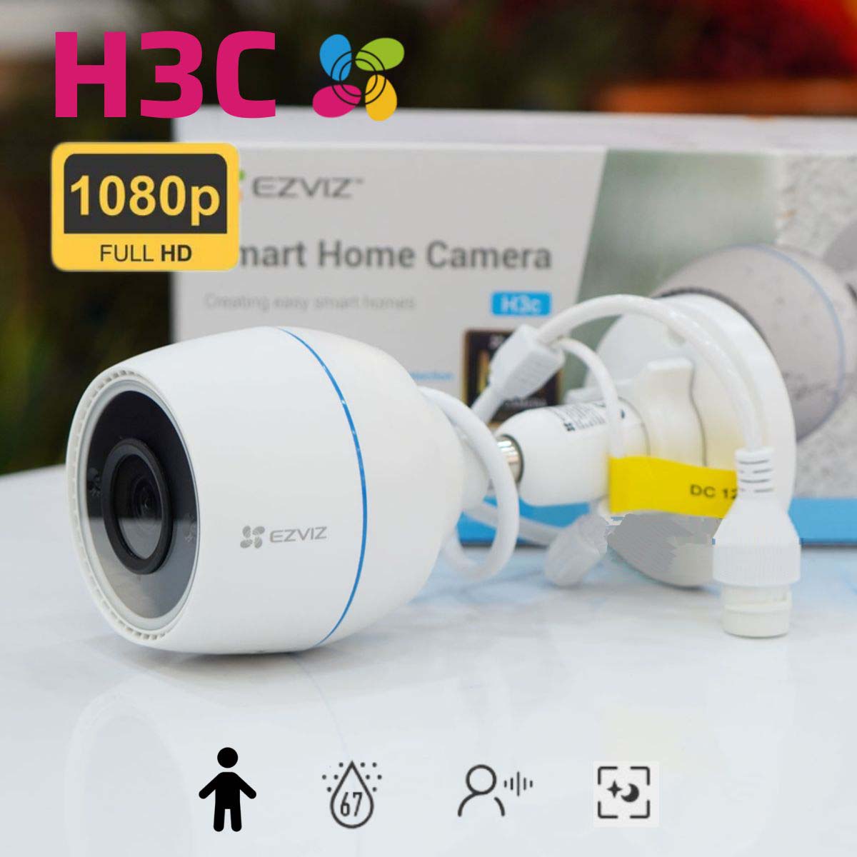 Camera WiFi thông minh EZVIZ H3C 1080P hàng chính hãng