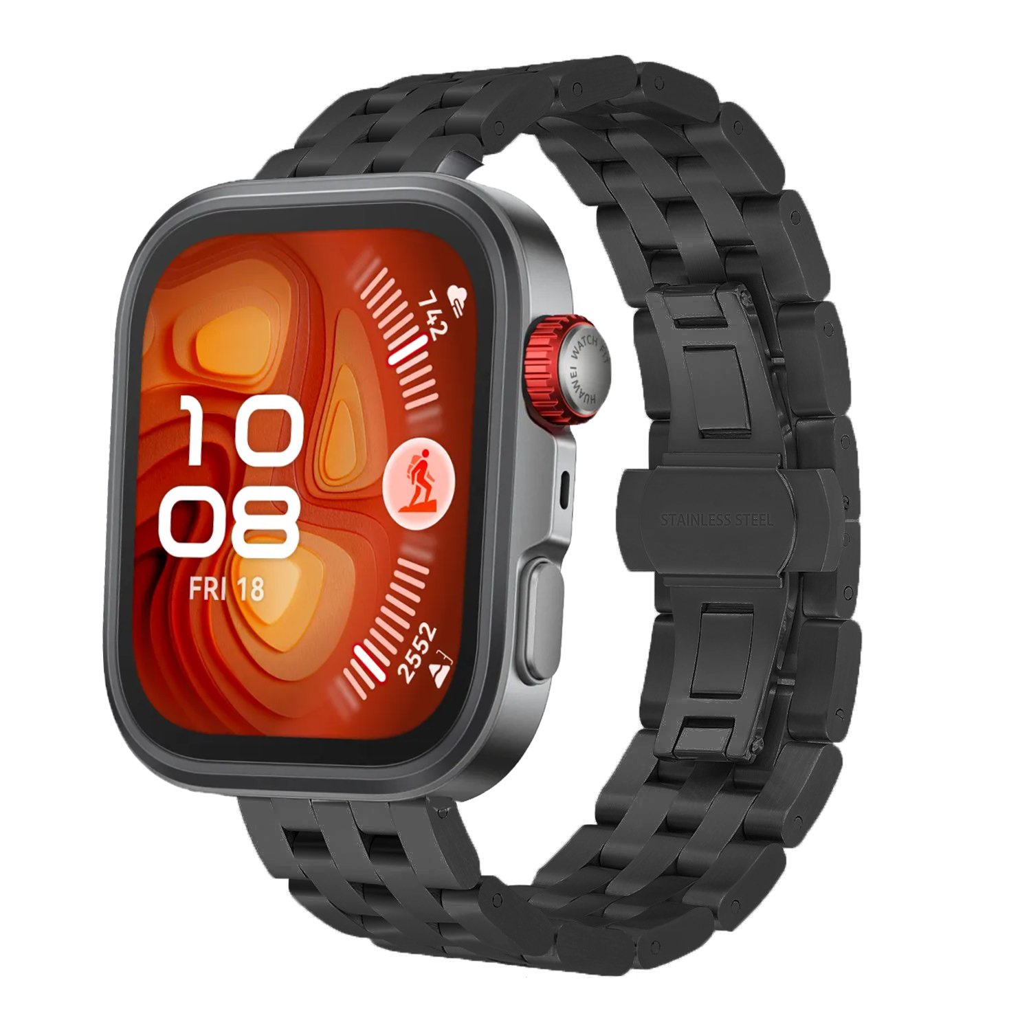 Dây Thép Mắt Dọc cho Huawei Watch Fit 3 / Huawei Watch Fit 4 / Huawei Watch Fit 4 Pro - Hàng Chính Hãng