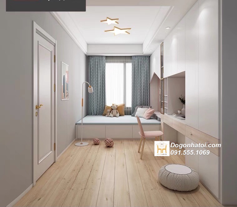 Tủ quần áo kết hợp giá sách và giường ngủ - TA220
