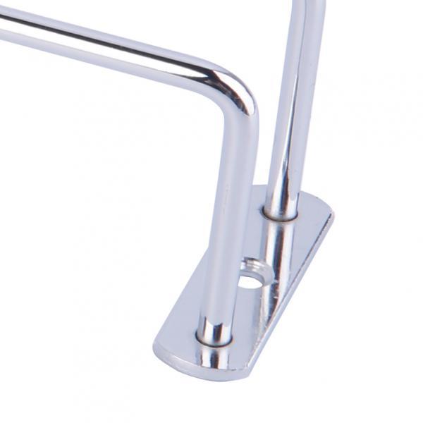 1-Row Kitchen Glass Cup Goblet Shelf Storage Rack Hanging Stemware Holder