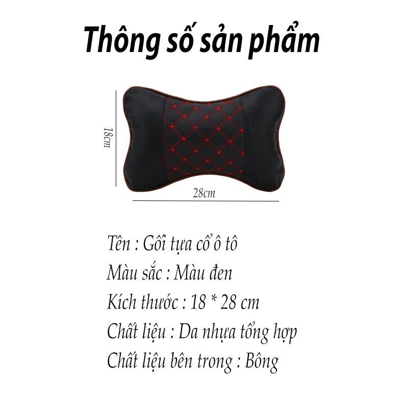 Gối tựa đầu ô tô bọc da PU bảo vệ cổ gáy và chống nhức mỏi khi lái xe