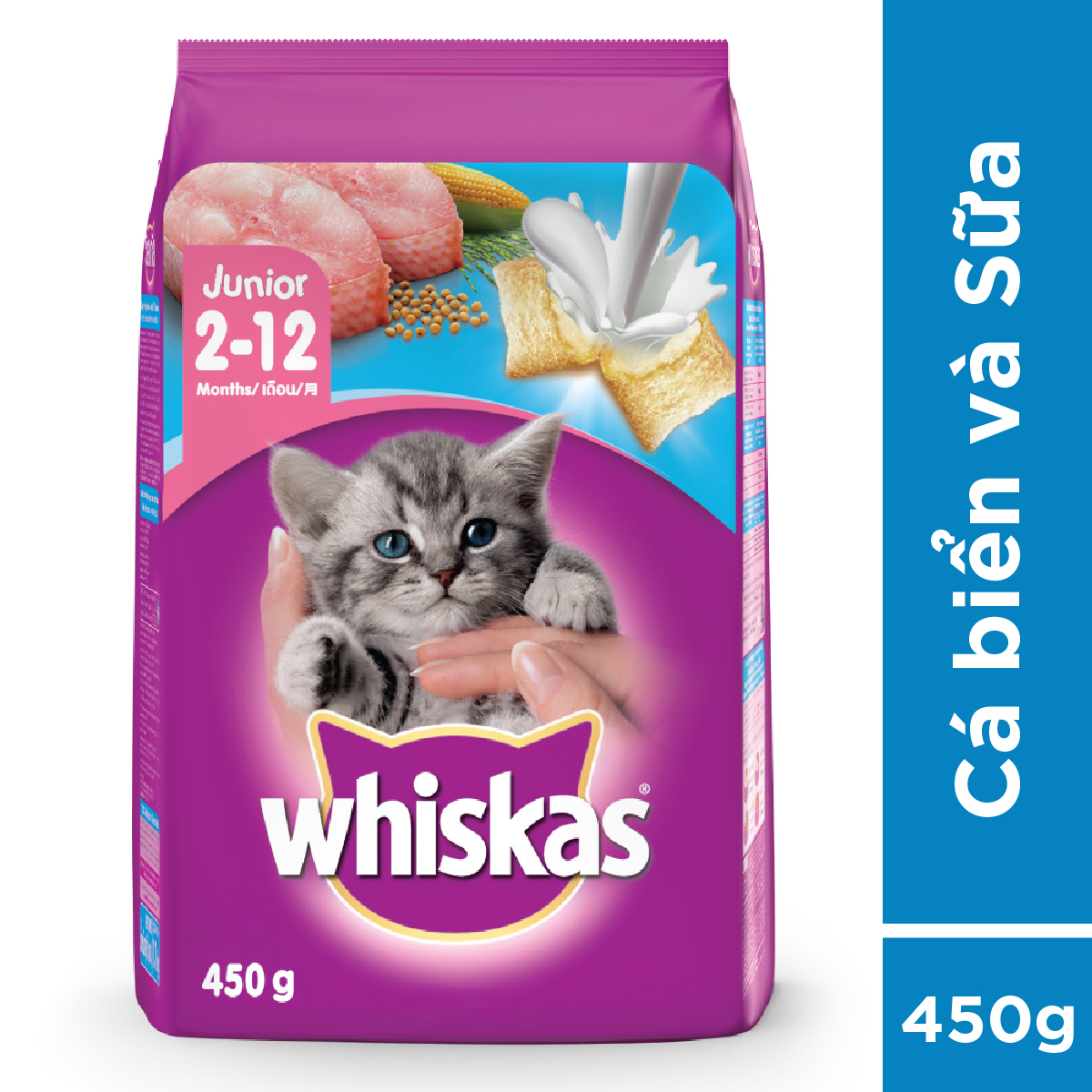 Thức ăn mèo con Whiskas 450g