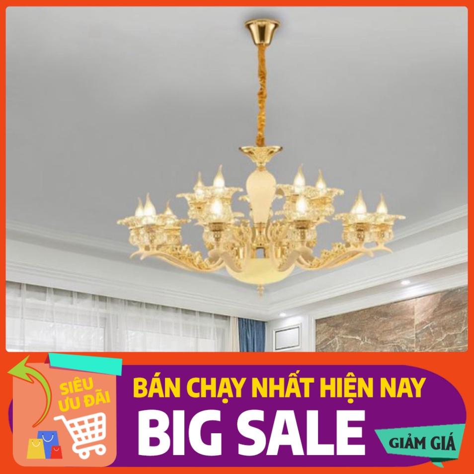 Đèn Chùm Trang Trí Phòng Khách Đèn Chùm Tân Cổ Điển Bạch Ngọc6103-15