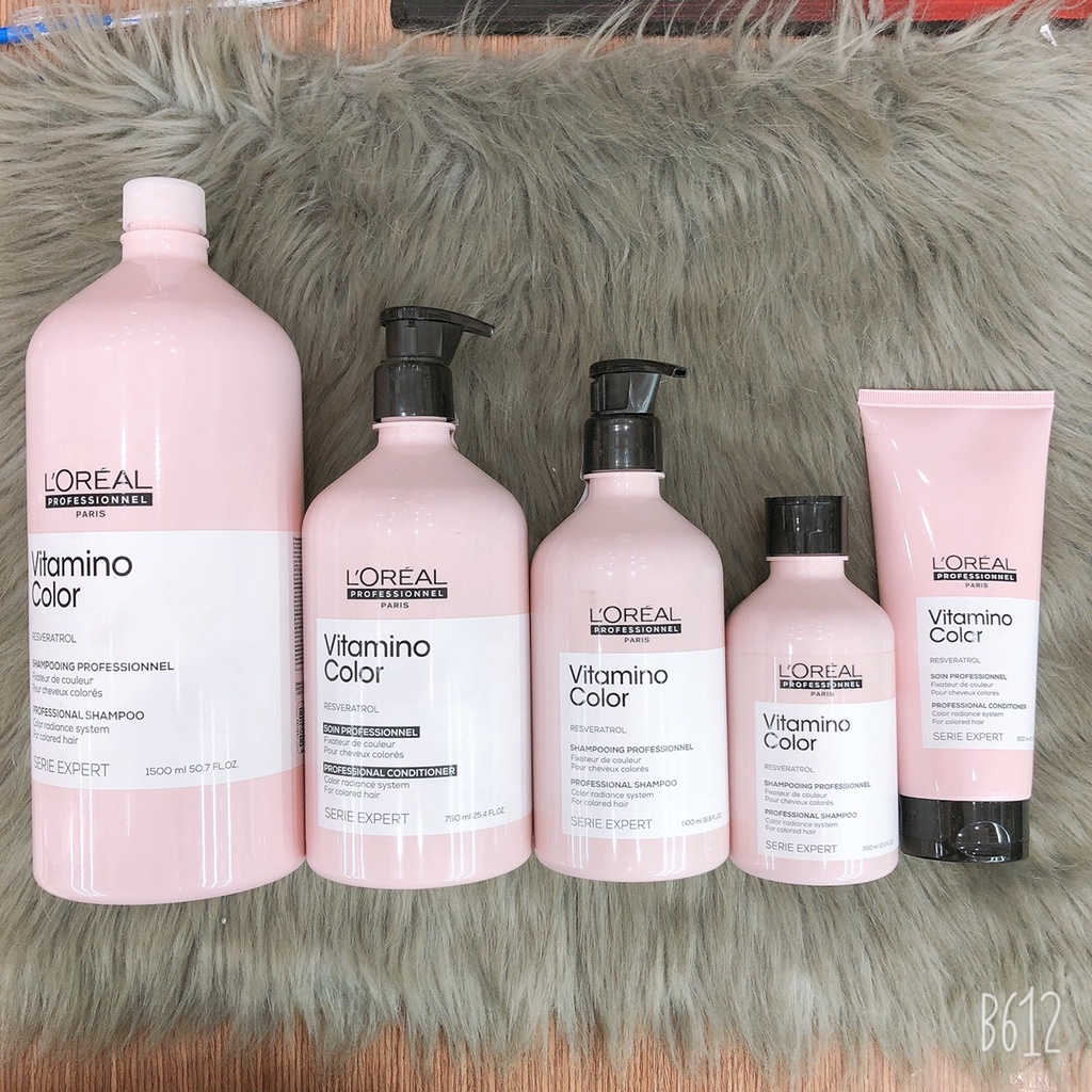 Dầu gội chăm sóc tóc nhuộm L'oreal Serie Expert Vitamino color radiance shampoo