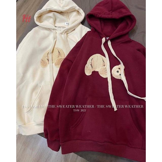 Áo hoodie Cotton gấu rơi đầu H2A