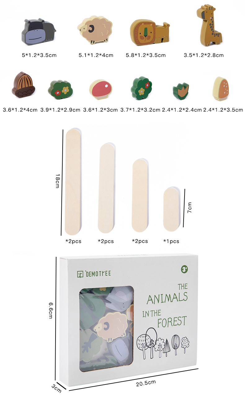 Đồ Chơi Xếp Hình Cân Bằng Bập Bênh Hình Động Vật Montessori - Rèn Luyện Kĩ Năng Tập Trung Cho Bé