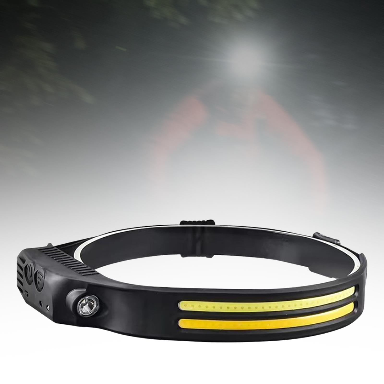 Head Light Headlight Weatherproof Head Torches, Lightweight USB Rechargeable, Head Lamps  for Camping Emergency Outdoor Hiking