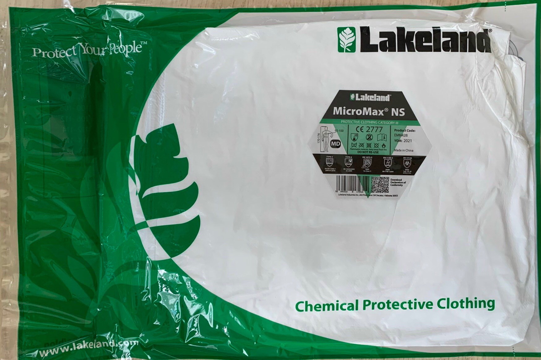 Quần Áo Chống Hóa Chất Lakeland - MicroMax NS cấp độ 4