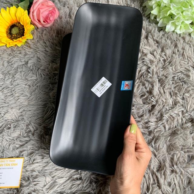 Dĩa nhựa dài DCN 39 nhám đen