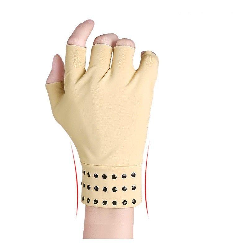 1 Pair Therapy Fingerless Massage Gloves Relief Arthritis Pain Heal Joints Braces Supports Health Care Tool