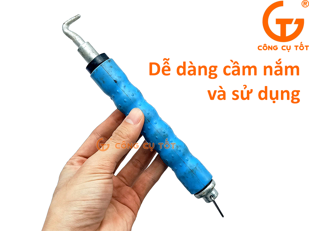 Móc xoay buộc thép xay dựng 20cm màu xanh dương