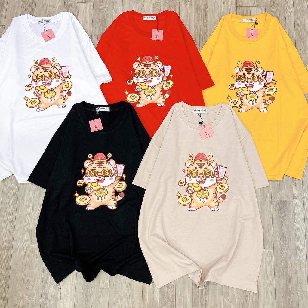 Áo Thun Tay Ngắn Unisex Đủ Size M L XL - TẾT NHÂM DẦN 2022