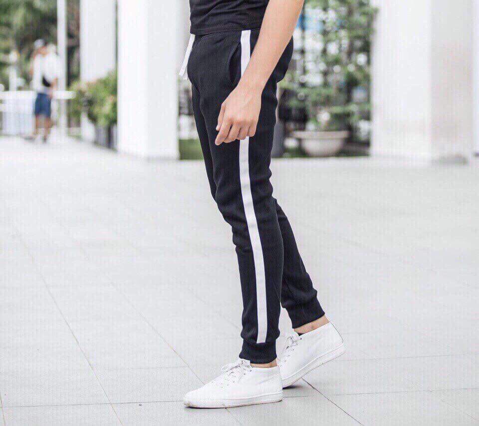 QUẦN JOGGER NỈ NAM 1 SỌC JG02