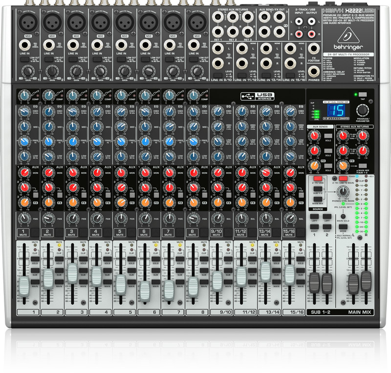 BEHRINGER ANALOG MIXER QX2222USB - Hàng chính hãng 