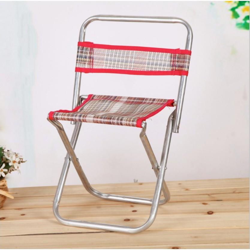Ghế gấp gọn TỰA LƯNG kim loại di động MẪU MỚI