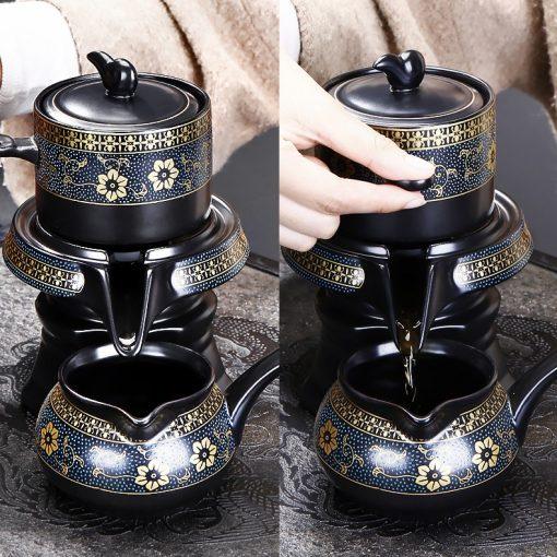 Bộ Ấm Chén Pha Trà Đạo Cối Xay Trung Quốc Đẹp Độc Lạ Xanh Đen Trắng Bảo Hành 30 Ngày Sương Mai