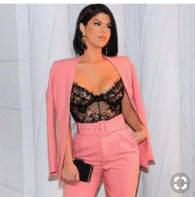 Sét áo vest kèm áo bra quần tây