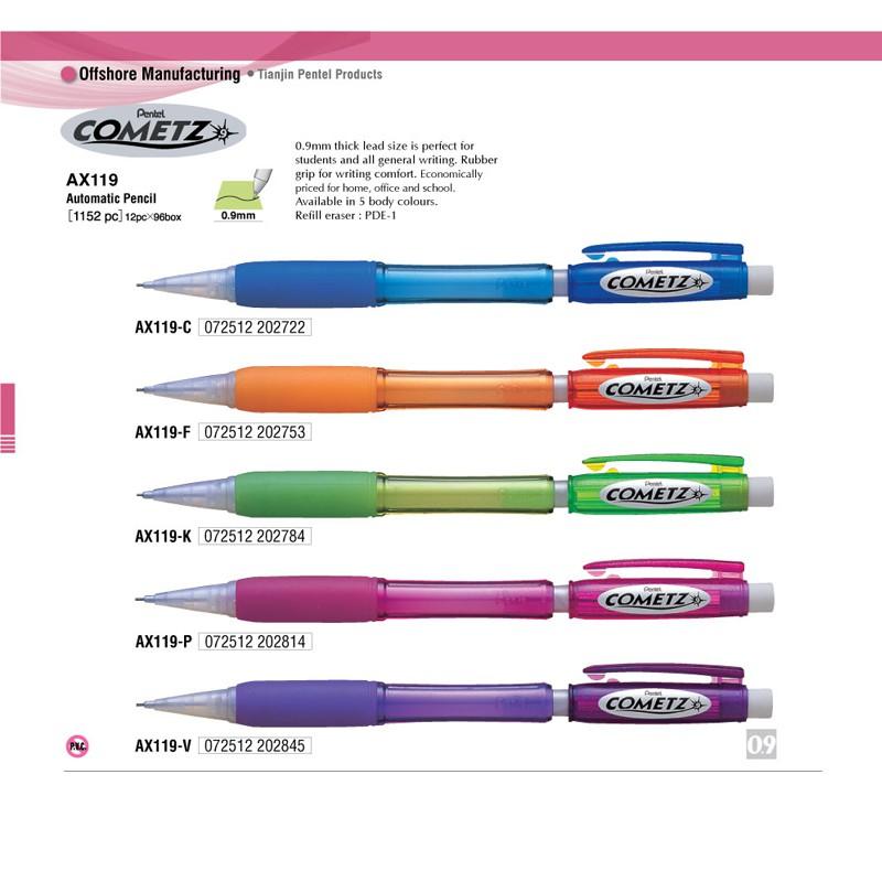 Bút chì bấm kim Cometz Pentel 0.9mm AX119