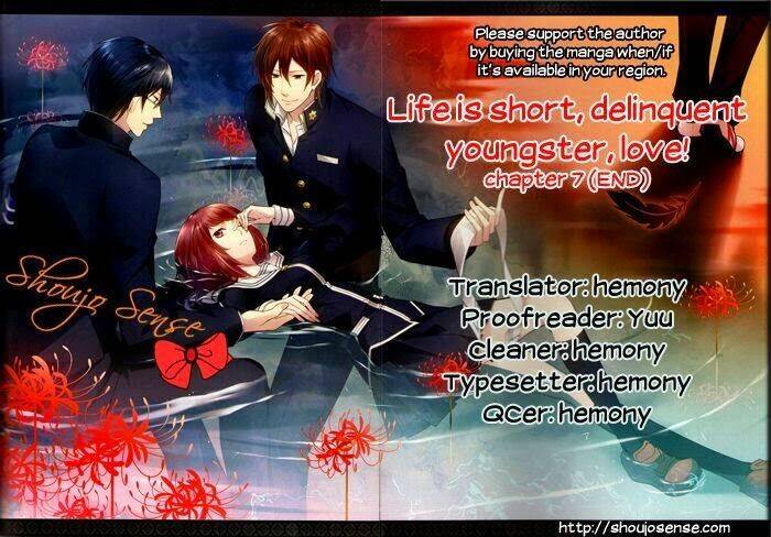 inochi mijikashi, koi seyo furyou shounen! chapter 7 1