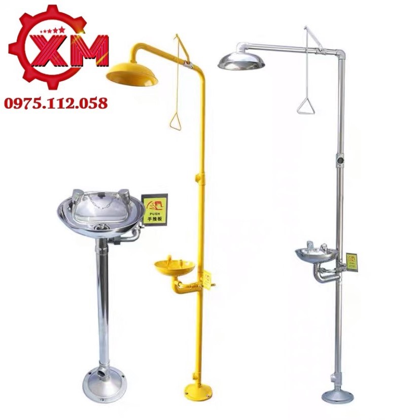 Máy rửa mắt khẩn cấp kết hợp vòi tắm khẩn cấp