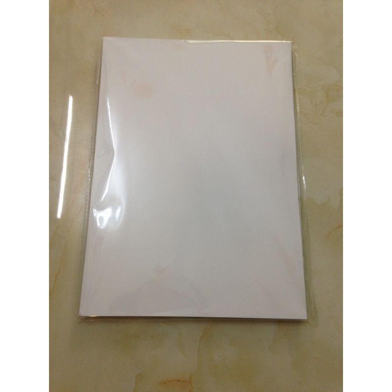 Giấy decal in ảnh A4 định lượng 135gsm - 1 mặt bóng, Giấy decal 135gsm lột dán được