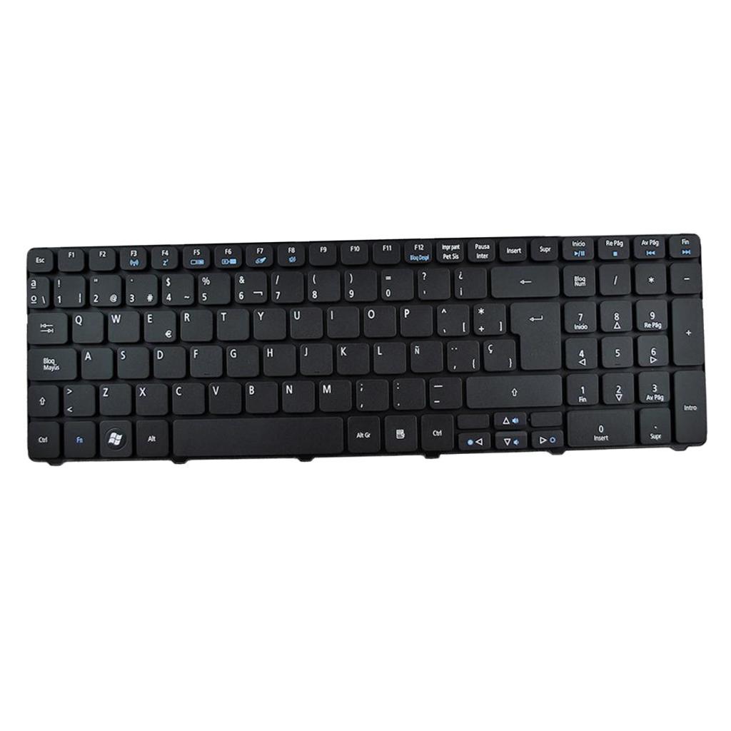 Laptop SP Spanish Keyboard Replacement Fits for AS5741G Black
