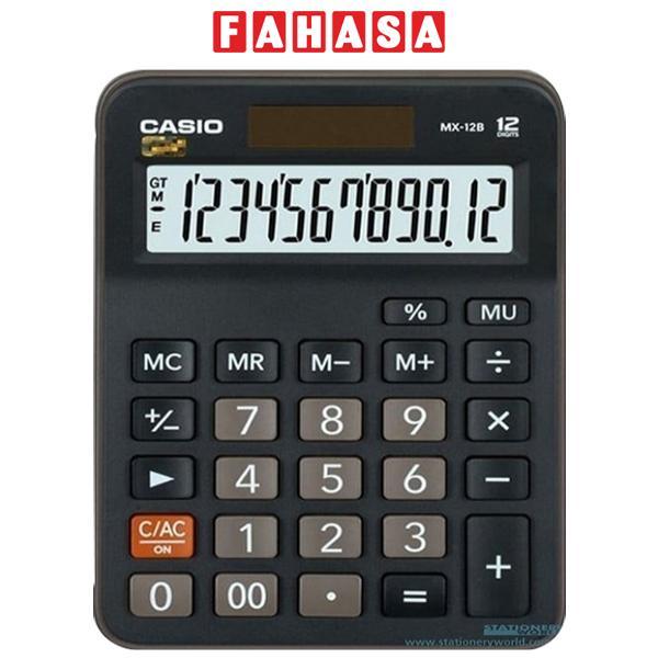 Máy Tính Casio Mx - 12B - Bk - W - Dc