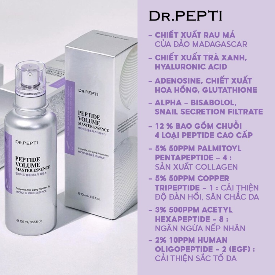 Tinh Chất Dưỡng Trắng Da Dr.Pepti Volume Master Essence 50ml