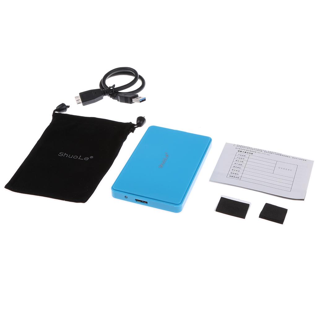 USB 3.0 Micro HDD SATA External Hard Drive Disk Enclosure Case 2.5''SATA SDD