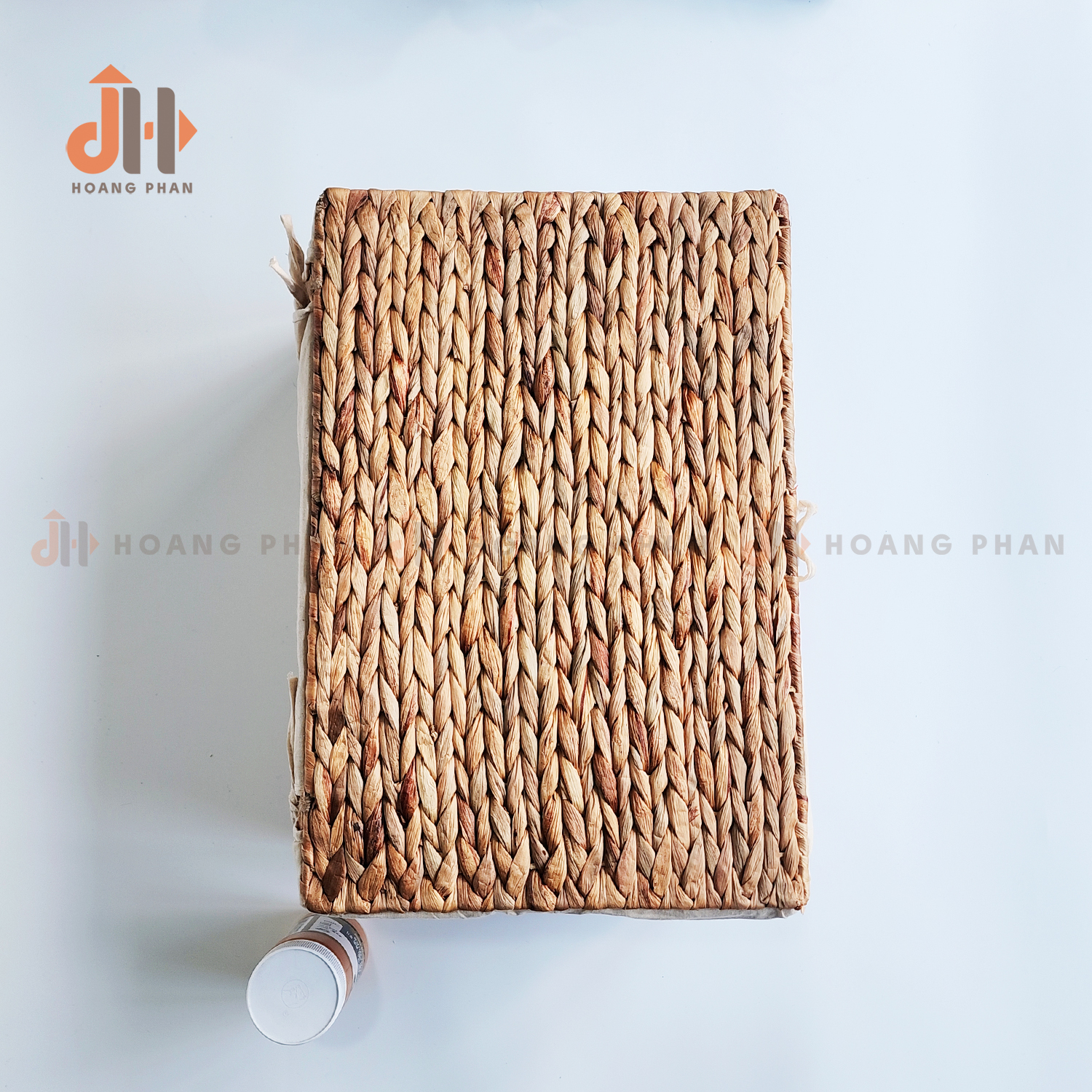 Giỏ Lục Bình Đan Xương Cá Có Nắp