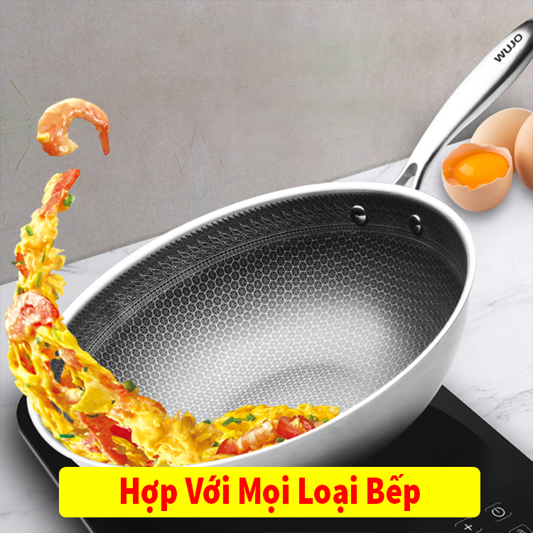 Chảo Vân Tổ Ong Sâu Lòng Siêu Chống Dính HBH