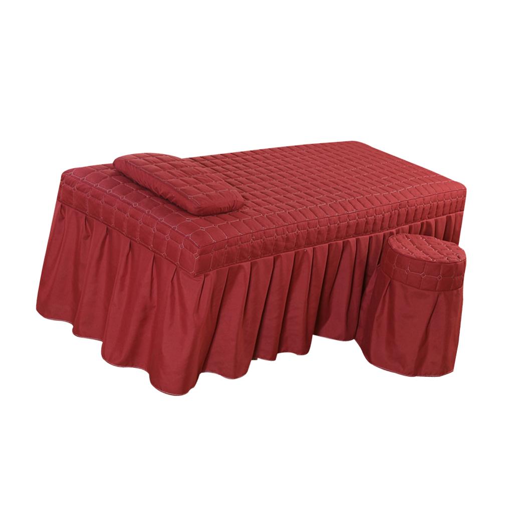 Khăn Trải Giường Làm đẹp Mềm Mại Với Gối Và Phân