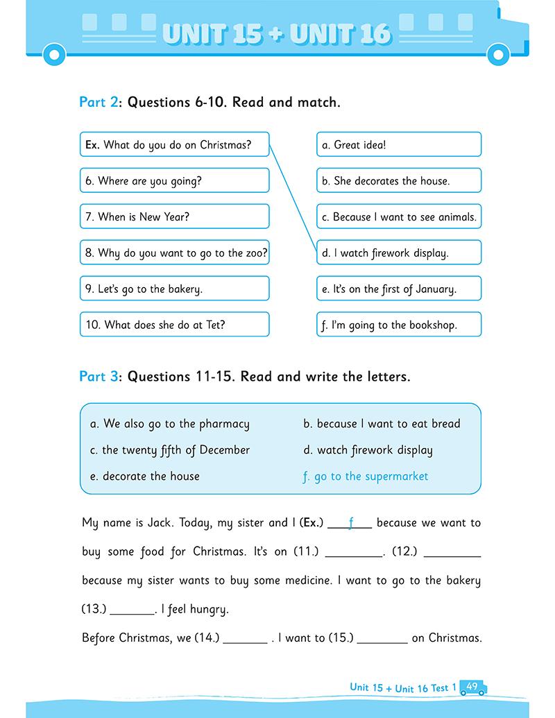 Sách Big 4 Bộ Đề Tự Kiểm Tra 4 Kỹ Năng Nghe - Nói - Đọc - Viết (Cơ Bản Và Nâng Cao) Tiếng Anh Lớp 4 - Tập 2