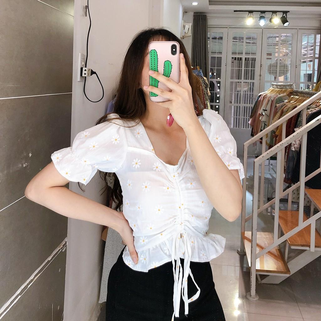 DAISY - ÁO HOA CÚC RÚT NGỰC