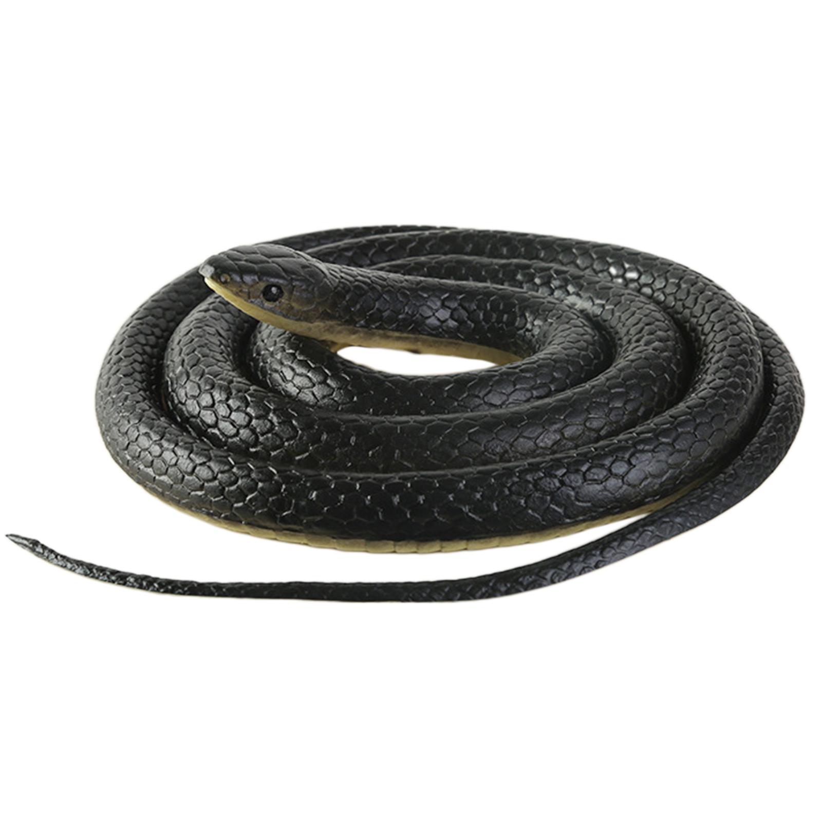 120cm Realistic Fake Simulation Rubber Snake Toys Garden Props 2Pcs
