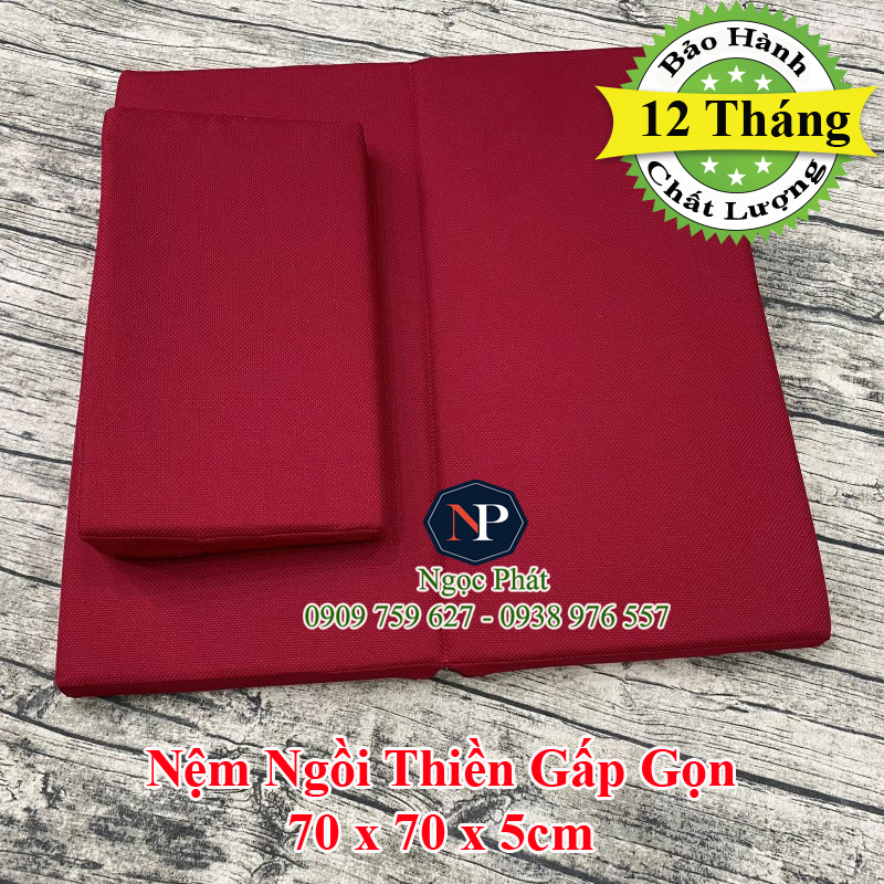 Đệm Ngồi Thiền MANDALA 70x70x5cm Phật Giáo Và Yoga Giúp Thư Giãn, Giảm Căng Thẳng Mệt Mỏi - Ruột Nệm Siêu Bền