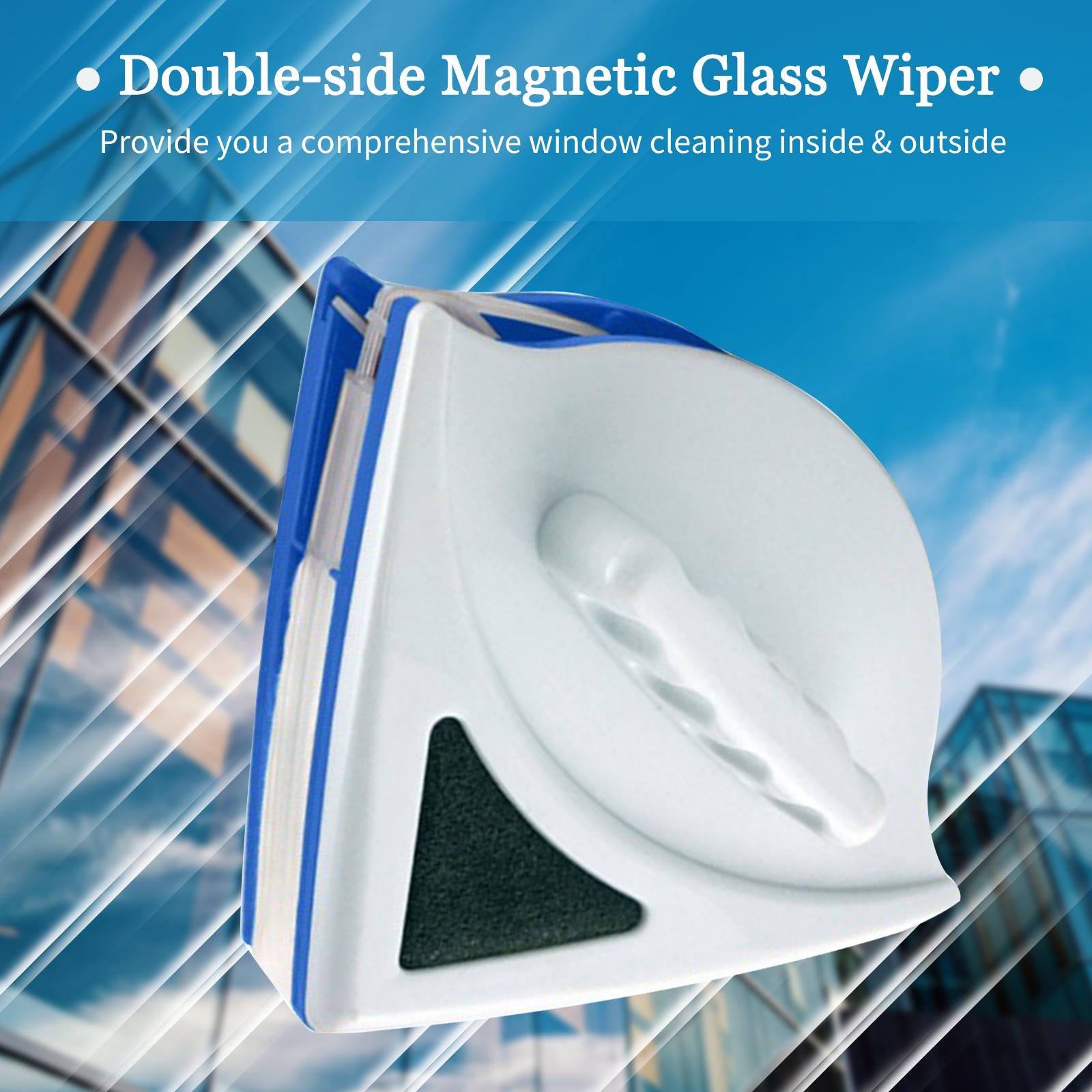 Double-side Magnetic Glass Wiper Window Cleaner Surface Cleaning Brush Triangle Cleaning Tools for High House Glass
