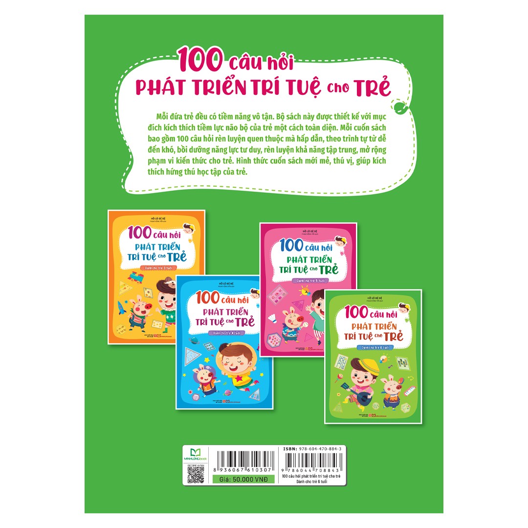100 câu hỏi phát triển trí tuệ cho trẻ - Dành cho trẻ 6 tuổi B50