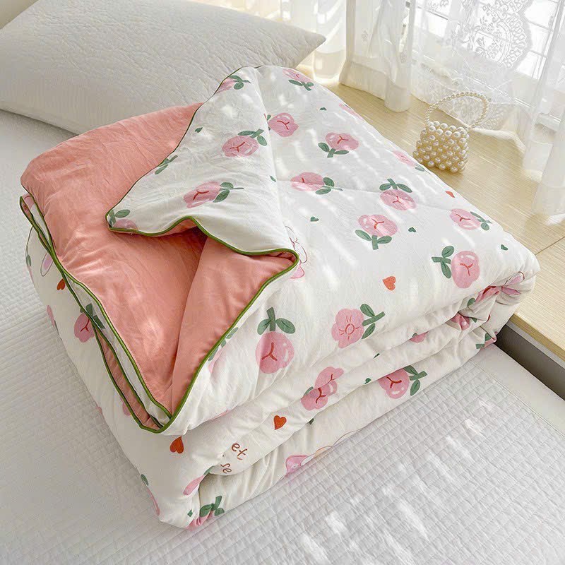 Chăn Hè Cotton Đũi Hàn Quốc Hàng Loại 1 Mềm Siêu Mát Lạnh Mùa Hè - Hàng Chính Hãng MINIIN