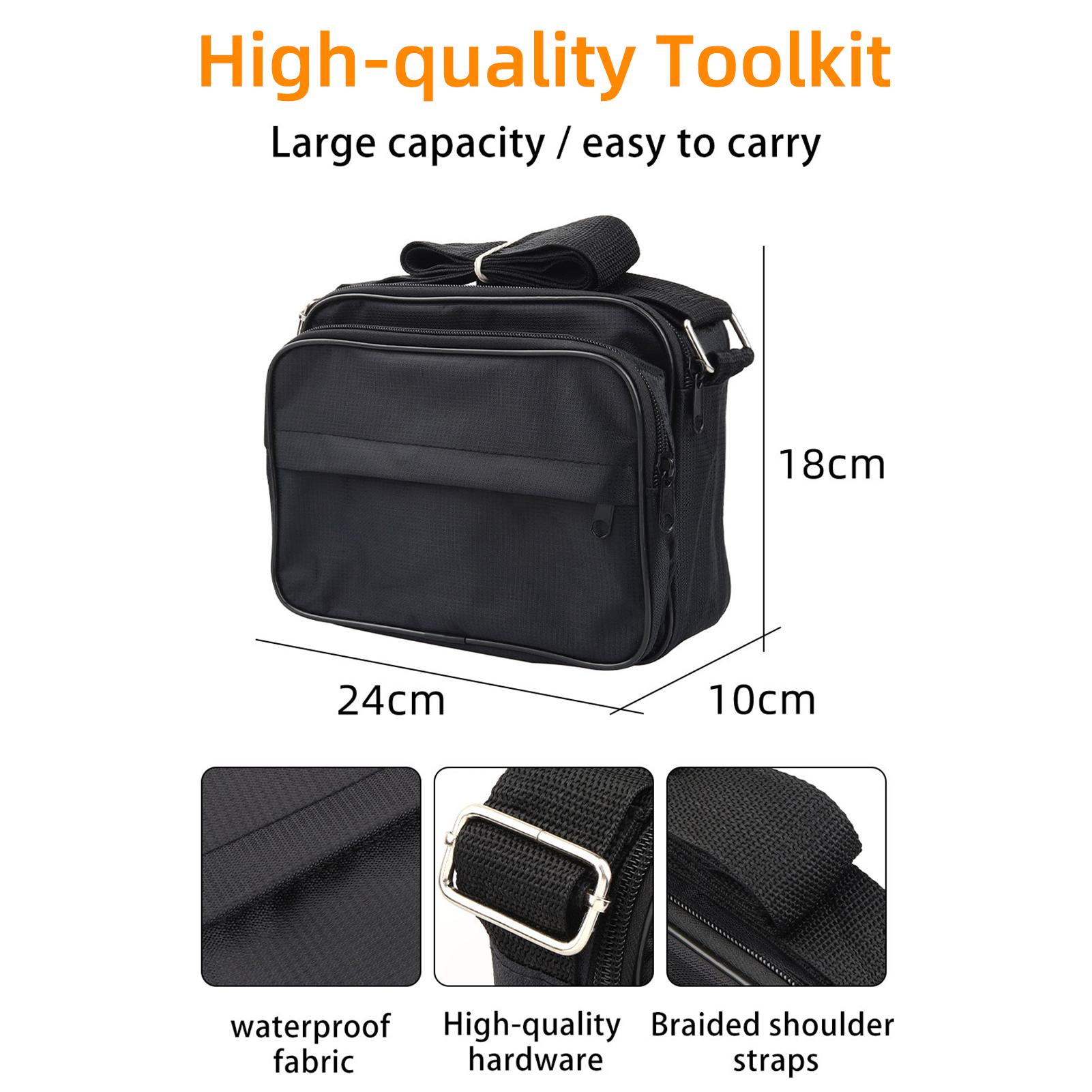 Cold Contact Optical Fiber Tool Set Fiber Cleaver Set with Optical Power Meter 10mW Red Light Pen Wire Stripper Storage Bag