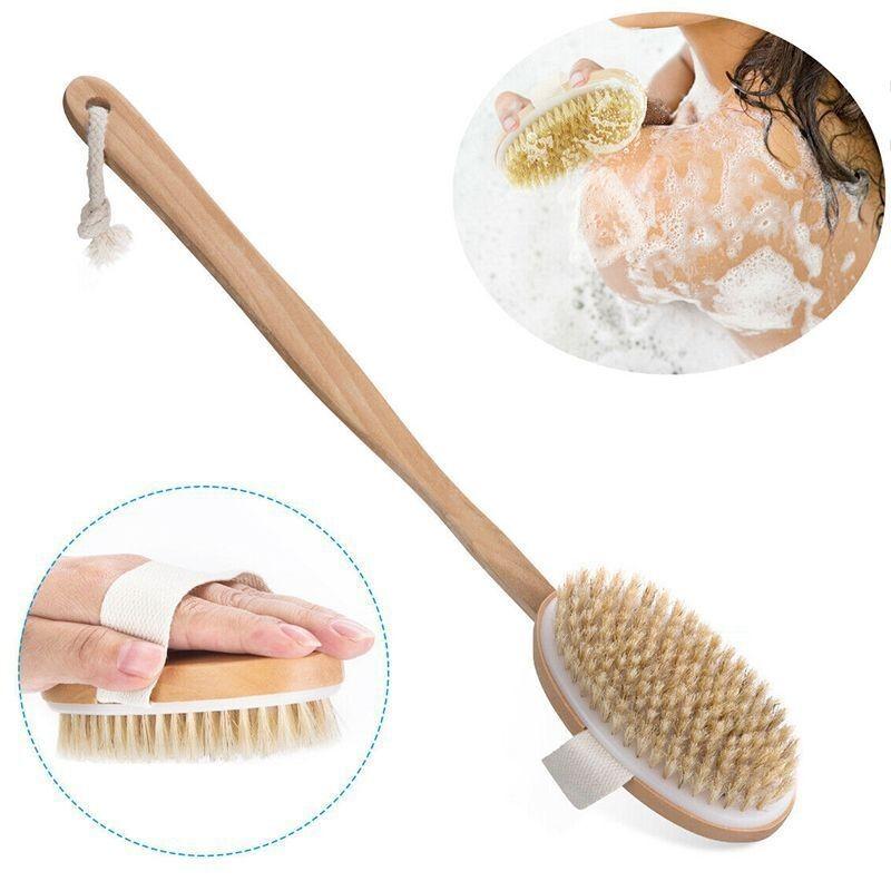 Cây Cọ Lưng Da Khô, Tẩy Da Chết Body, Bàn Chải Chà Lưng Da Khi Tắm Massage Body Cực Đã - Loại Tháo Rời AOE1027